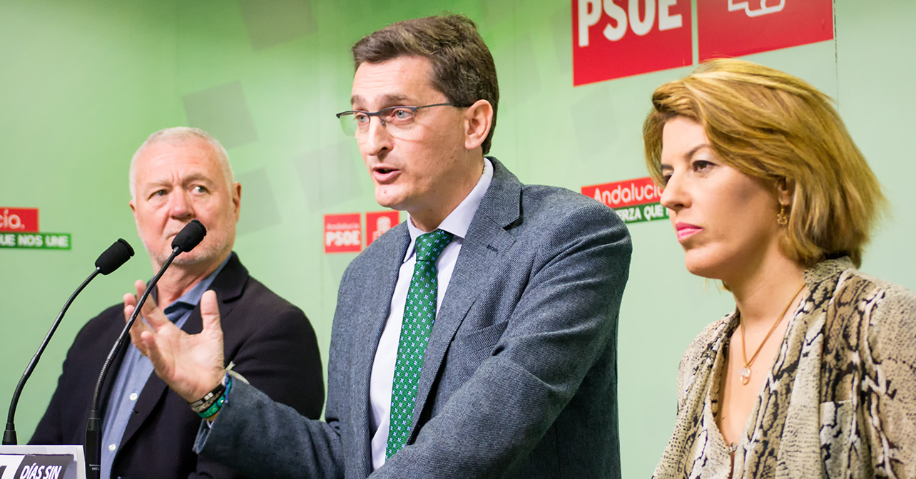 Rueda de prensa que ha ofrecido el PSOE de Almería sobre los Presupuestos Generales del Estado para 2017