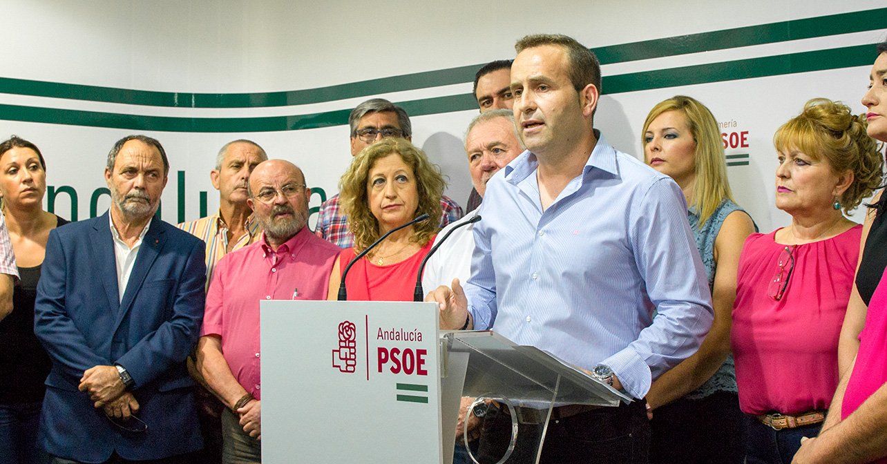 Rueda de prensa sobre financiación municipal que ha ofrecido el PSOE de Almería