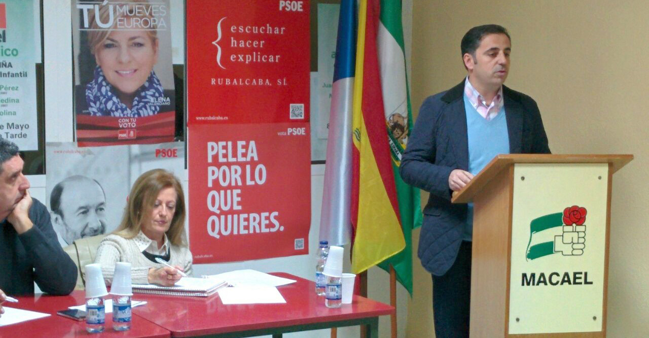 El PSOE de Macael elige a Ricardo Zúñiga como candidato a la Alcaldía para las próximas elecciones municipales