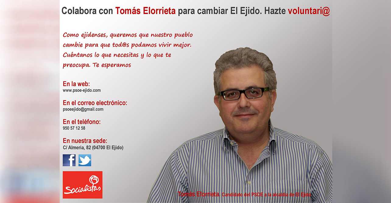 Campaña de voluntarios del PSOE de El Ejido