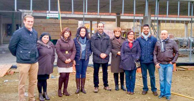 Visita a las obras del nuevo colegio Simón Fuentes