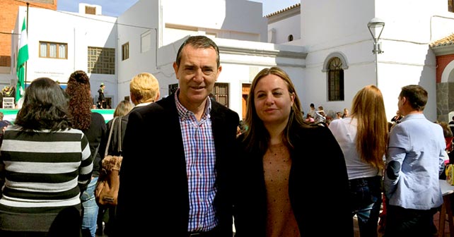 El candidato del PSOE a la Alcaldía de Almería, Juan Carlos Pérez Navas, que ha participado en un acto en La Cañada