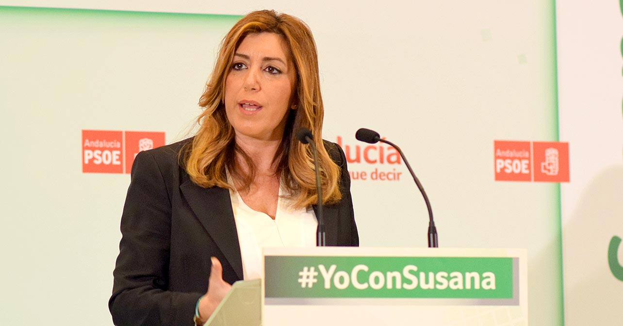 Susana Díaz, secretaria general del PSOE de Andalucía y presidenta de la Junta de Andalucía