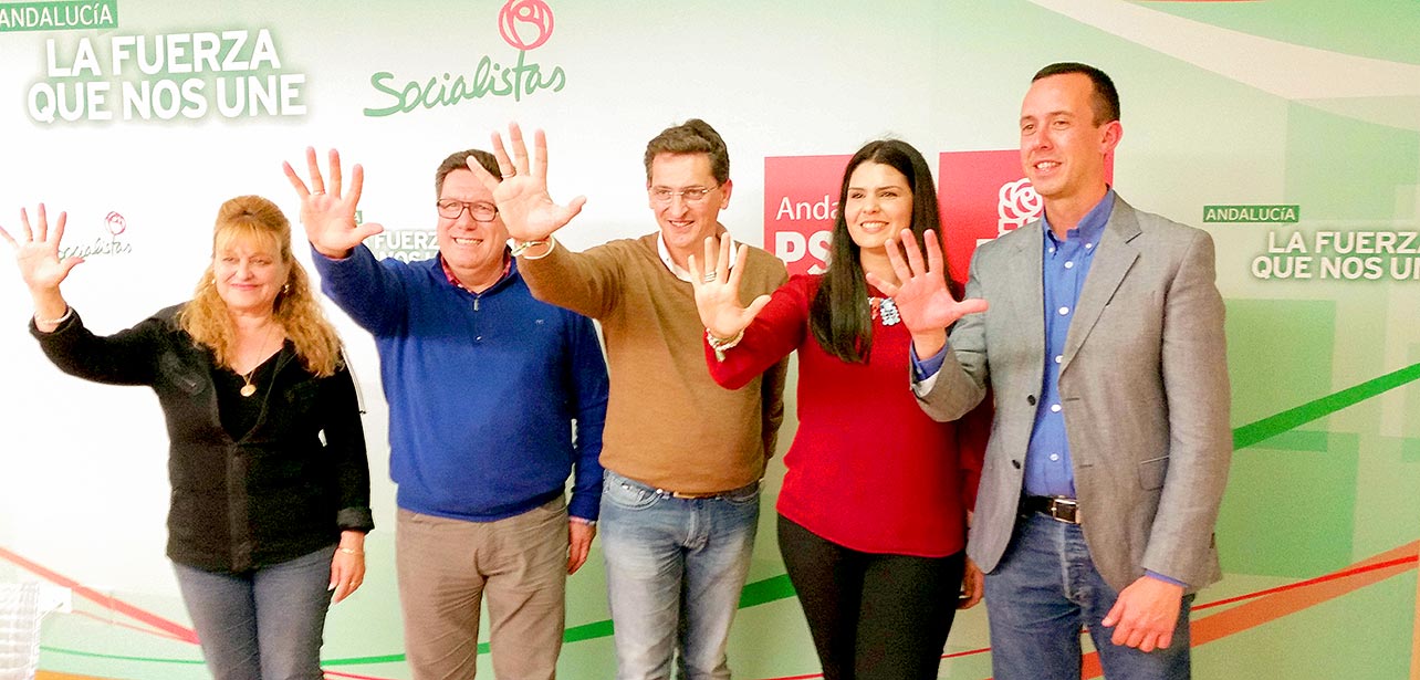 Los 5 parlamentarios por el PSOE de Almería tras las elecciones andaluzas