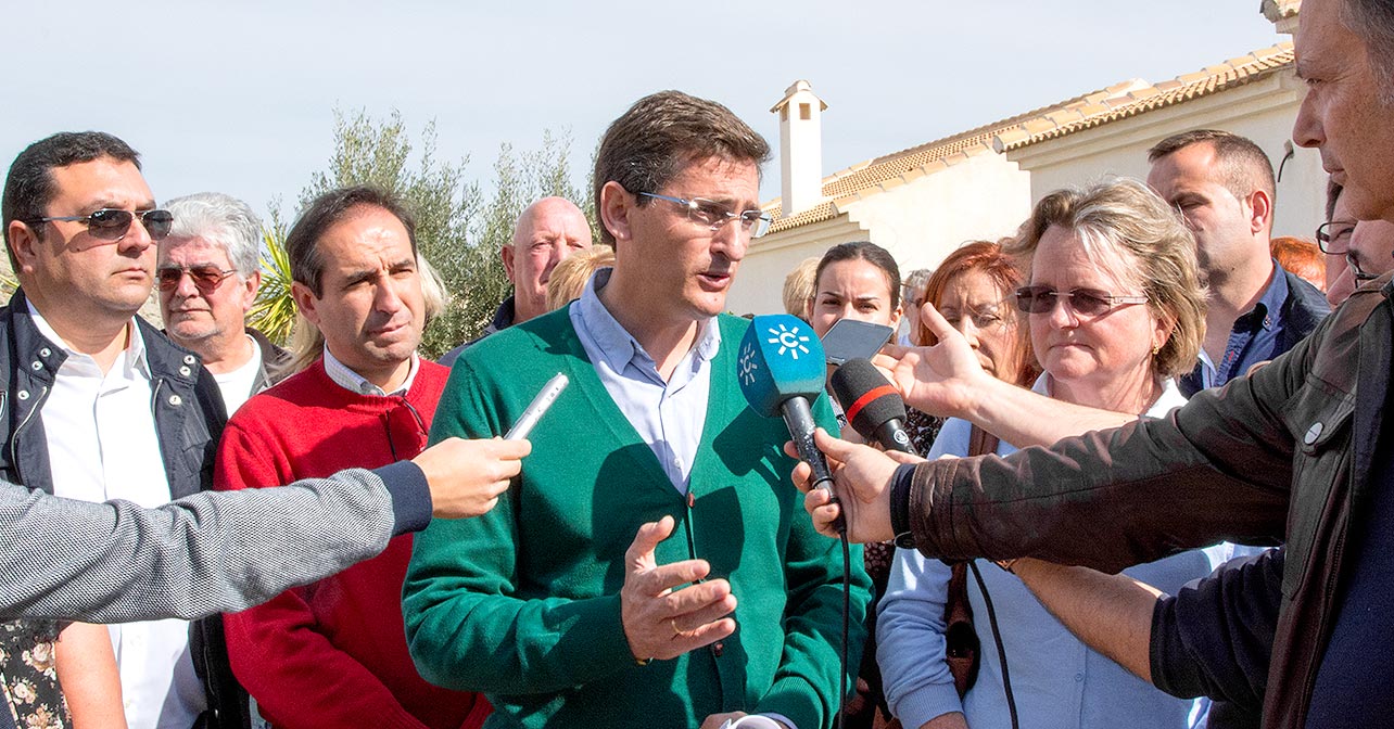 Declaraciones que ha realizado en Cantoria el candidato al Parlamento de Andalucía y secretario general del PSOE de Almería, José Luis Sánchez Teruel