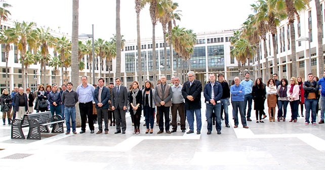 Tomas Elorrieta, en la Plaza Mayor de El Ejido