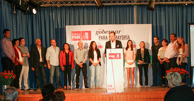 Presentación de Ramón Pérez como candidato socialista a la Alcaldía de Pulpí