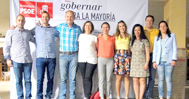Acto celebrado por el PSOE de Cuevas del Almanzora en Palomares