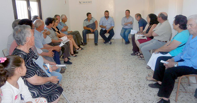 Acto celebrado por el PSOE de Sorbas en Gafarillos