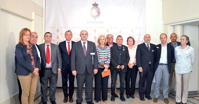 Reunión que mantuvieron miembros del Grupo Socialista con representantes de las asociaciones de afectados, entre los que se encontraba la concejal electa del PSOE de Albox Maura Hillen