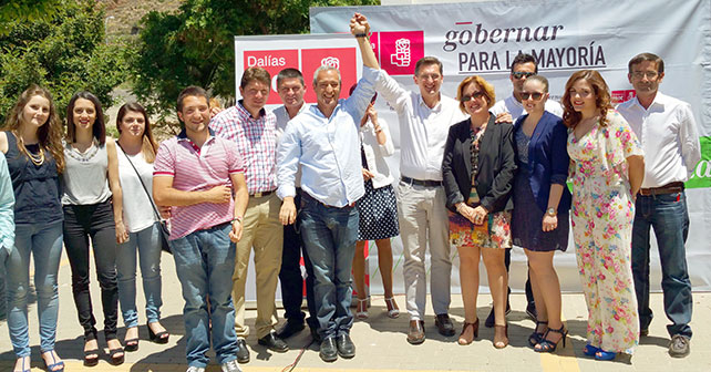 Acto de presentación de la candidatura del PSOE de Dalías en Celín