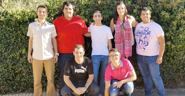 Nueva Ejecutiva Local junto a miembros de la Ejecutiva Provincial de JSA Almería