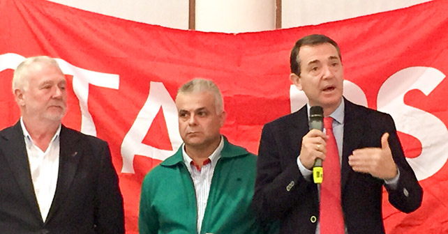 El candidato del PSOE de Almería al Senado, Juan Carlos Pérez Navas