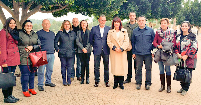 Actos de la presidenta del PSOE, Micaela Navarro, en Huércal-Overa