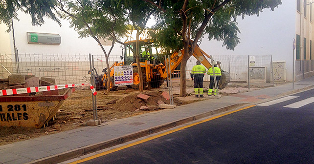 Obras del barrio de la Plaza de Toros de Almería