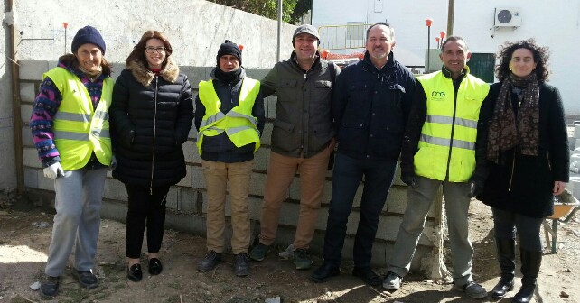 Diputados del PSOE visitan las obras del PFEA en Abla