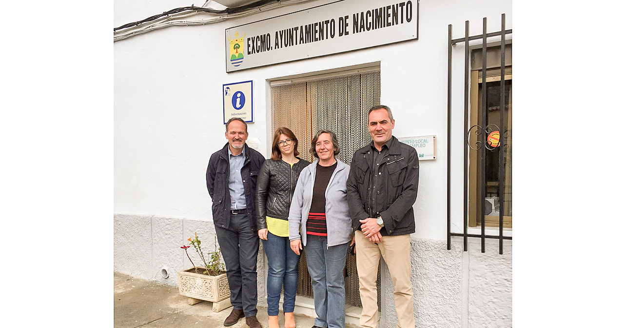 Visita que han realizado varios diputados provinciales del PSOE de Almería al municipio de Nacimiento