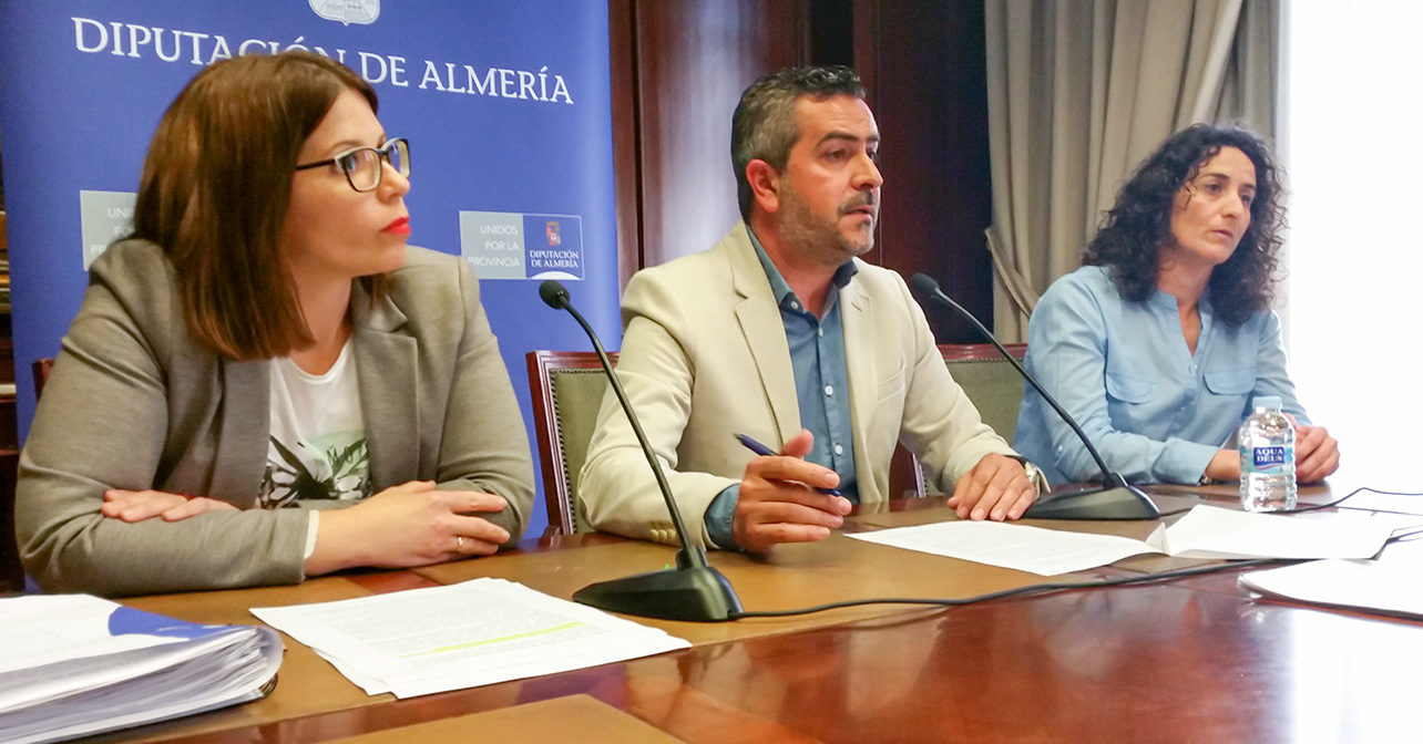 Rueda de prensa sobre ayuda a domicilio que ha ofrecido el Grupo Socialista en la Diputación de Almería
