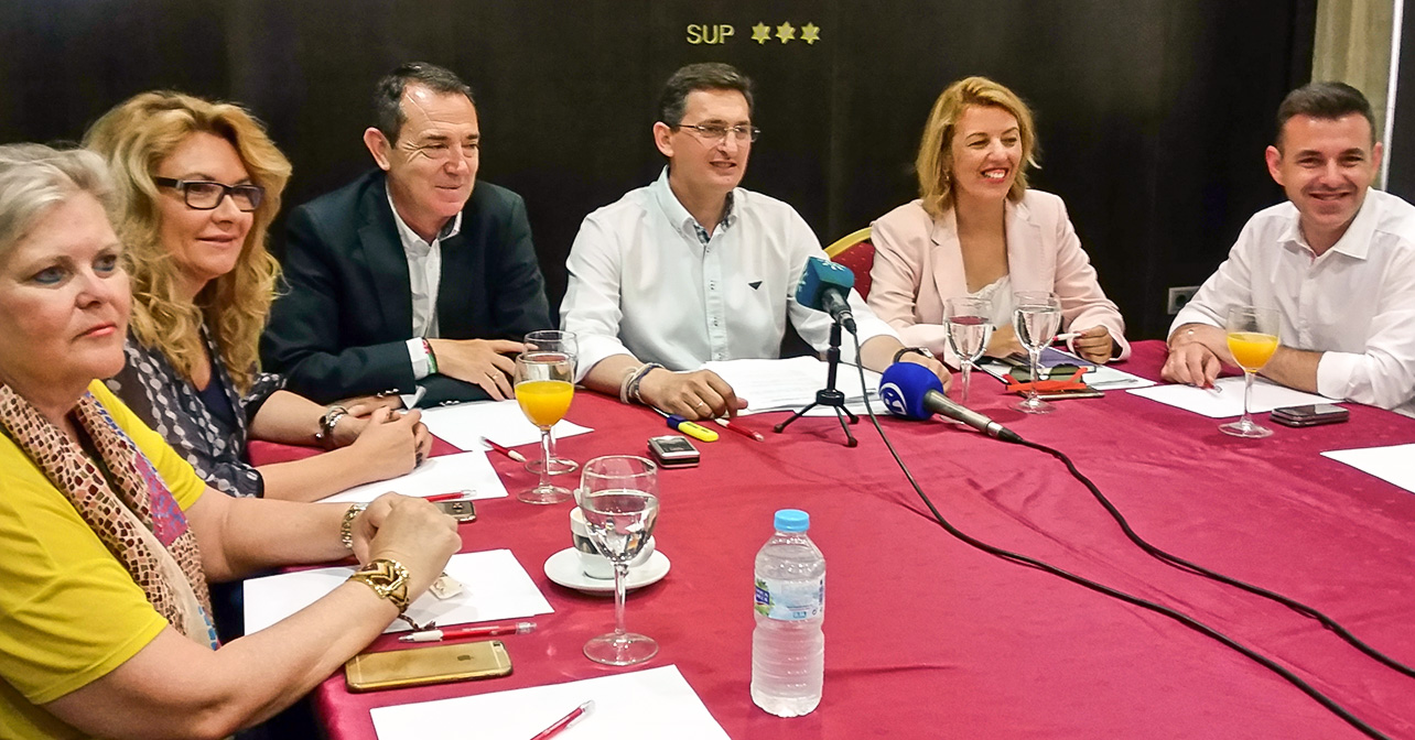 Rueda de prensa del PSOE de Almería para presentar la campaña de las Elecciones Generales 2016