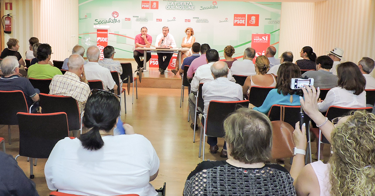 Asamblea del PSOE de Almería capital para analizar los resultados electorales del 26J