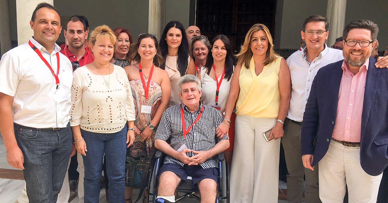 Susana Díaz, junto a diputados autonómicos y representantes socialistas del Almanzora y Levante