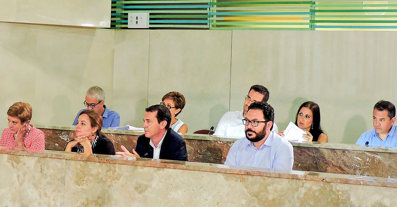 El Grupo Socialista en el pleno del Ayuntamiento de Almería