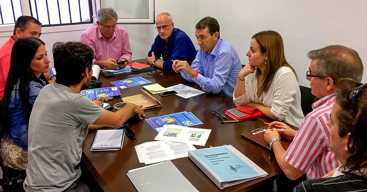 Reunión de trabajo con la directiva de la asociación de vecinos de La Goleta