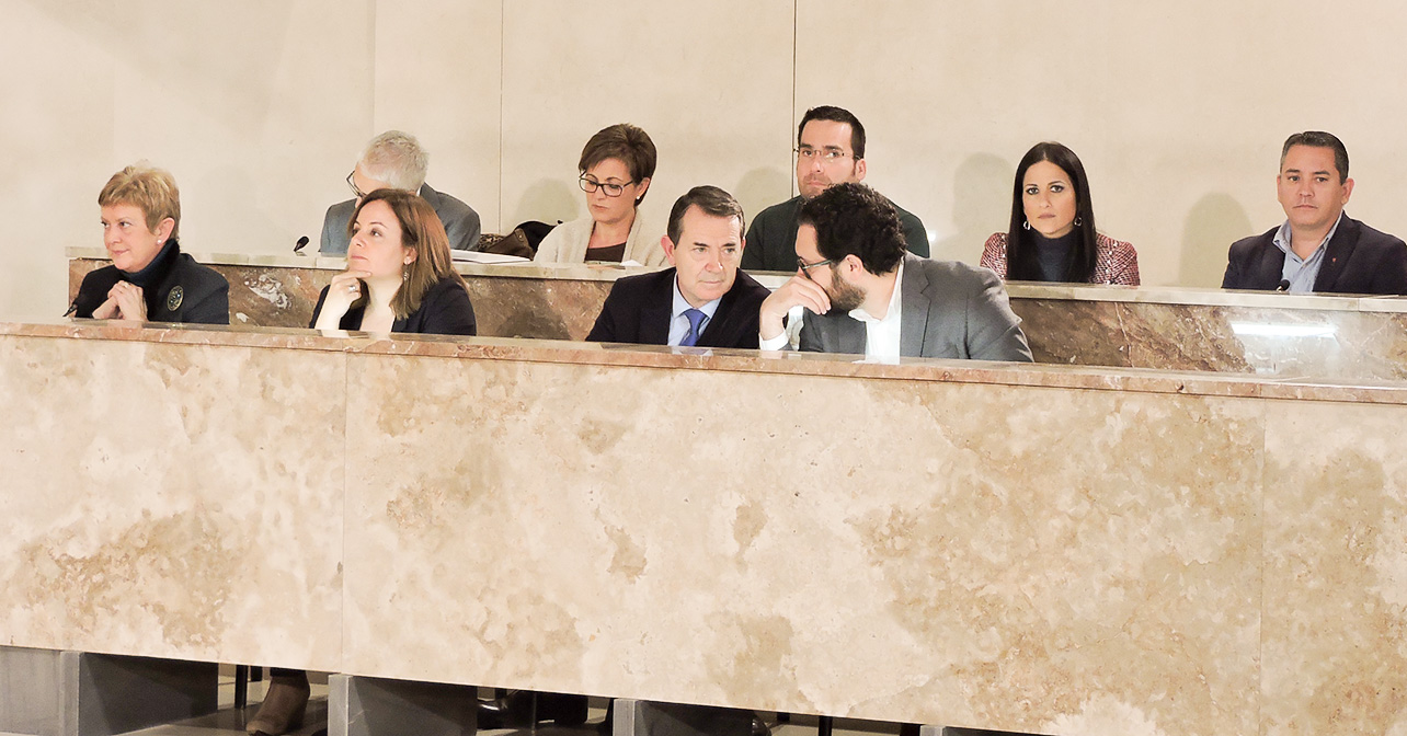 Grupo Socialista en el pleno ordinario celebrado en el Ayuntamiento de Almería