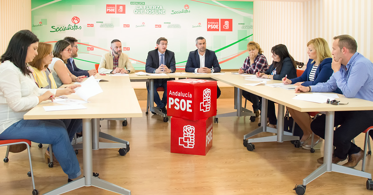 Reunión del PSOE de Almería sobre la línea eléctrica Vera-Baza