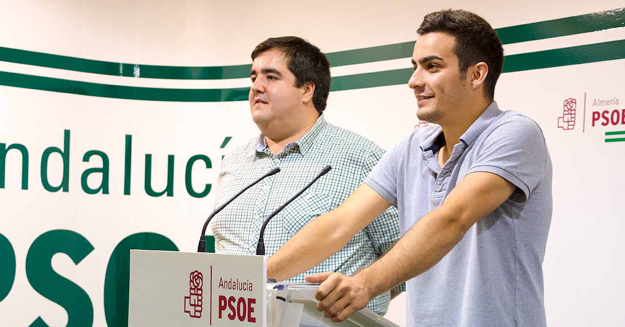 Rueda de prensa que ha ofrecido Juventudes Socialistas de Almería