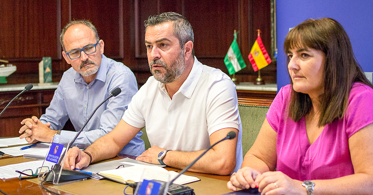 Rueda de prensa que ha ofrecido el Grupo Socialista en la Diputación Provincial de Almería