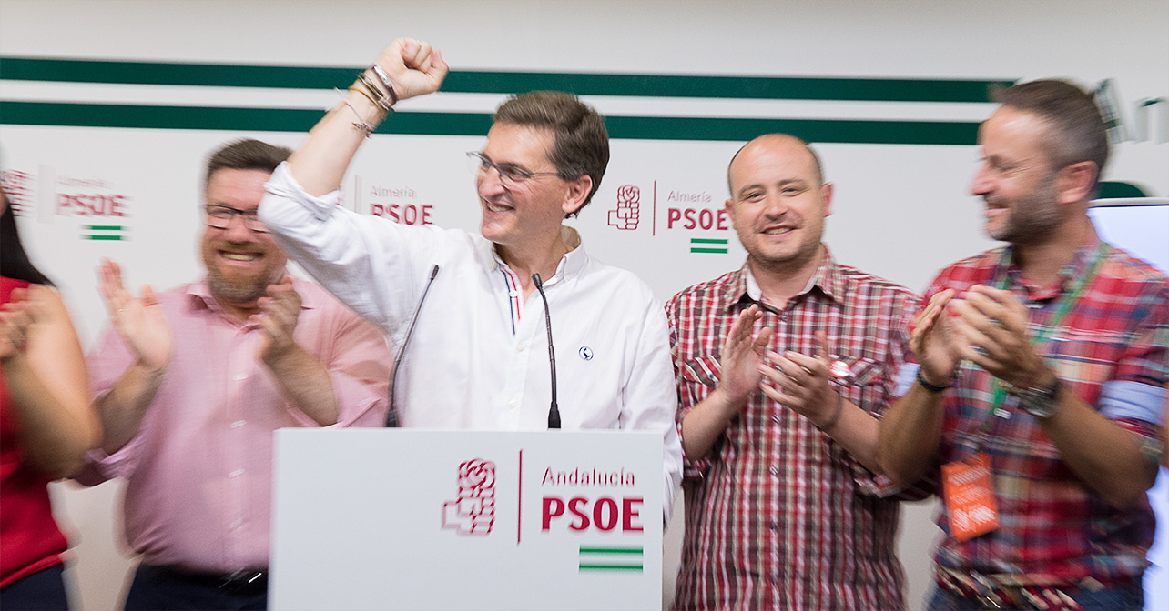 José Luis Sánchez Teruel, secretario general electo del PSOE de Almería