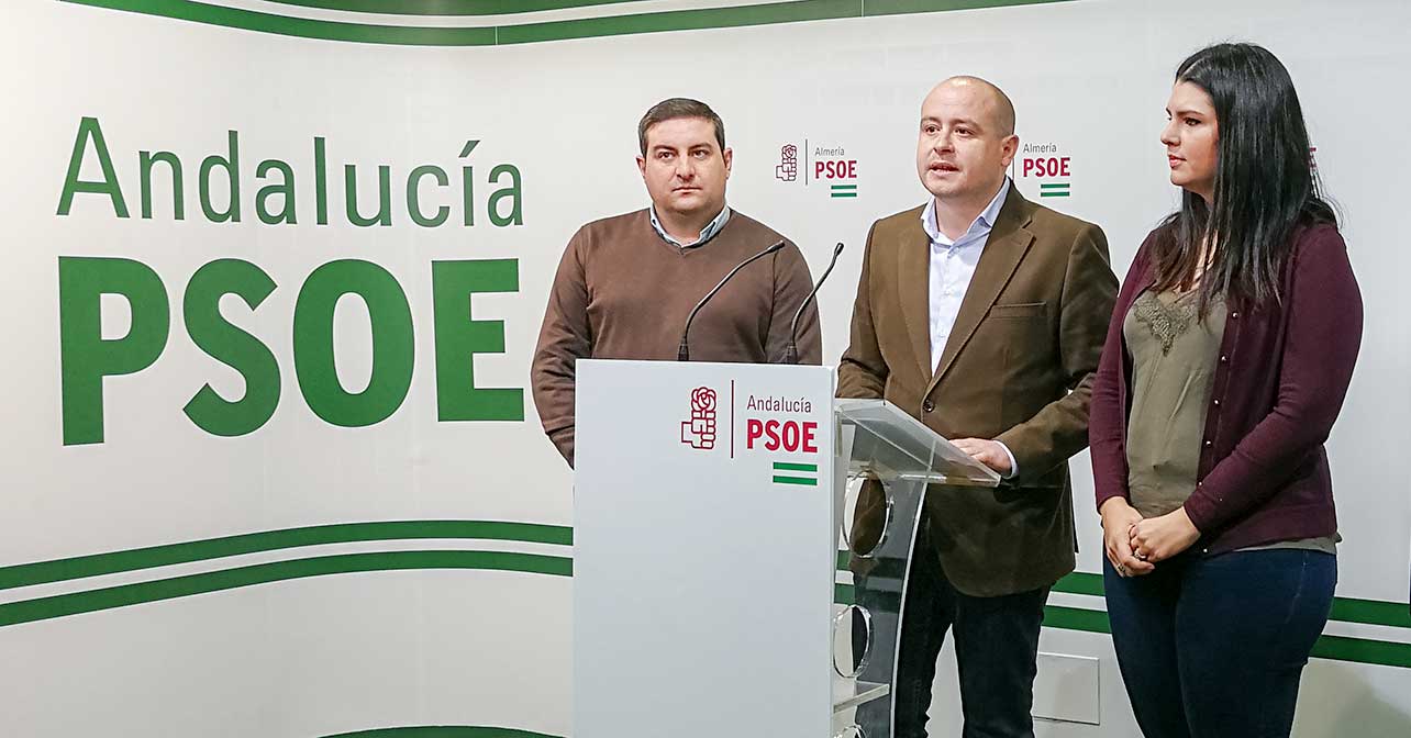 Rueda de prensa del secretario de Organización del PSOE de Almería, Antonio Martínez