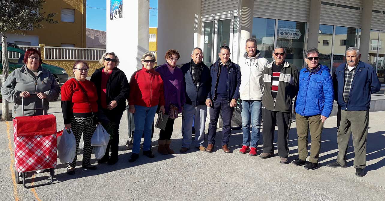 Visita del concejal del PSOE en el Ayuntamiento de Almería, Indalecio Gutiérrez, a Cabo de Gata