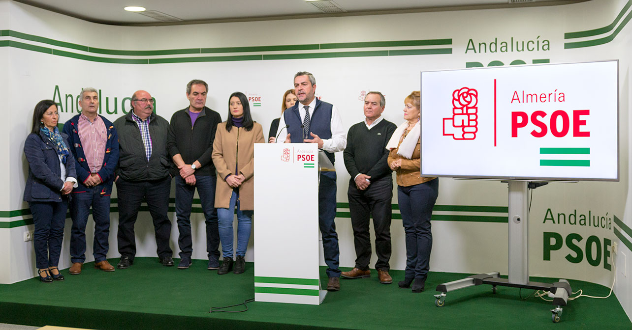 Rueda de prensa que ha ofrecido el PSOE en la Diputación Provincial sobre Galasa