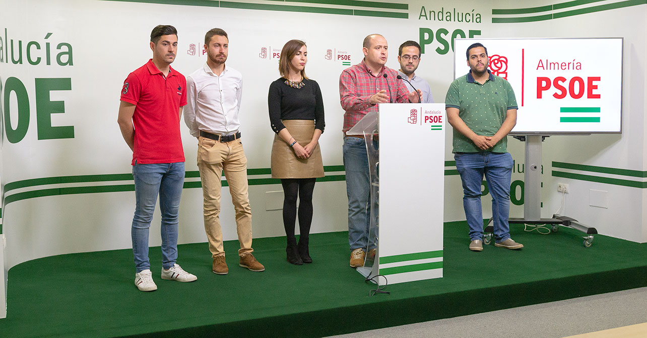 Rueda de prensa que ha ofrecido el PSOE de Almería sobre vivienda