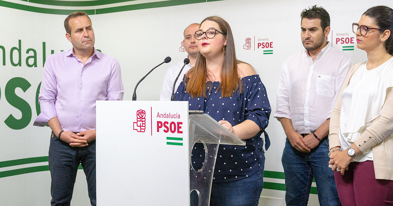 Rueda de prensa que ha ofrecido la alcaldesa de Turre, María Isabel López