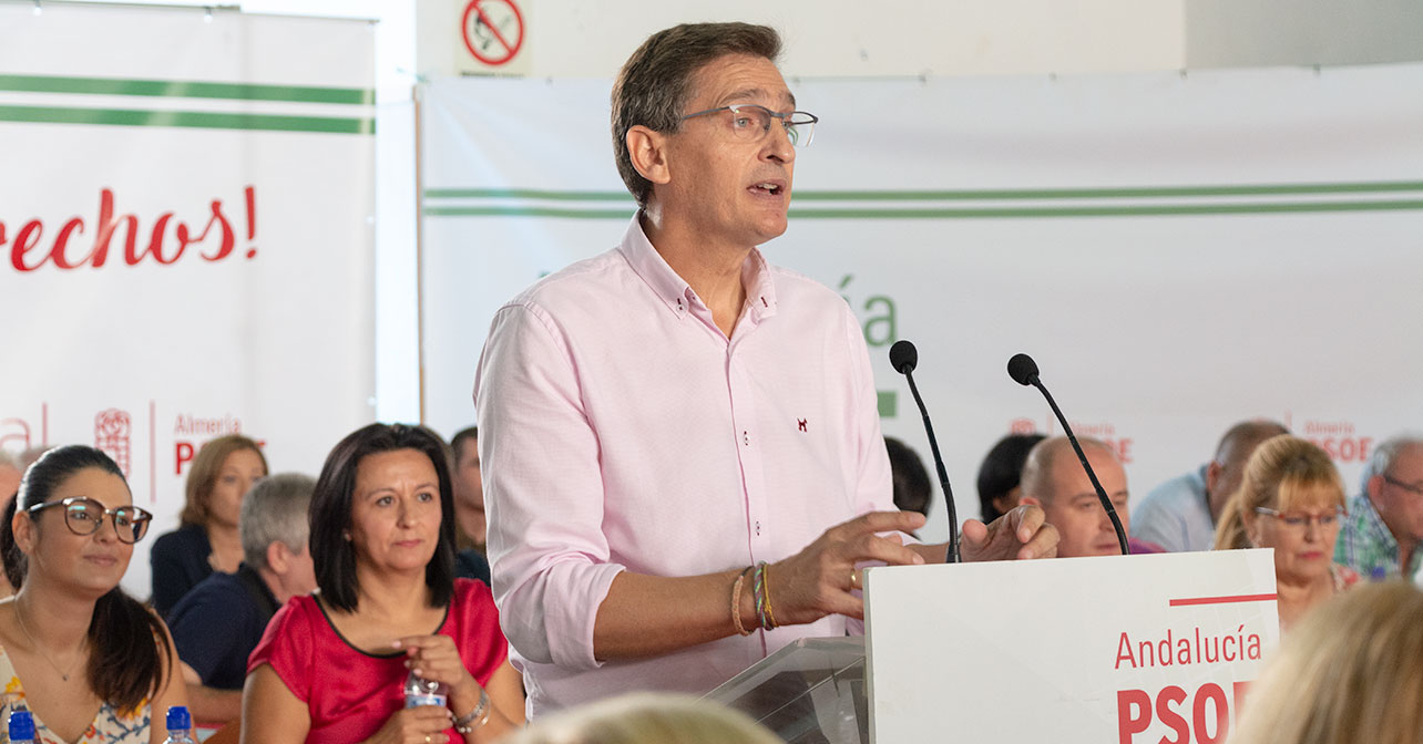 Intervención del secretario general del PSOE de Almería, José Luis Sánchez Teruel, en el Comité Provincial celebrado en Cantoria
