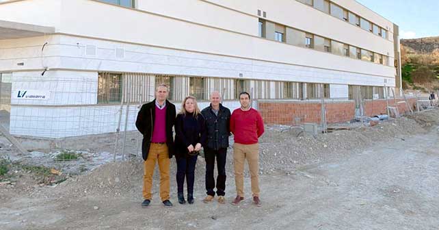 Visita a las obras de la residencia de mayores de Albox