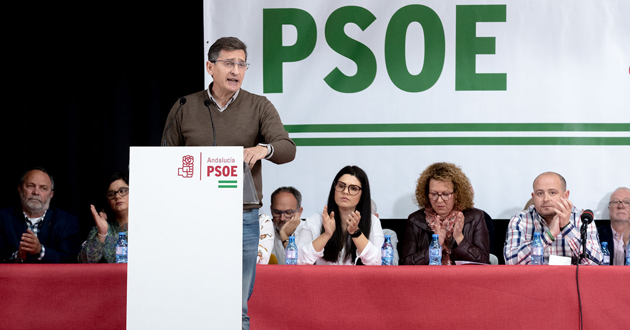 Intervención del secretario general provincial, José Luis Sánchez Teruel, en el Comité Provincial del PSOE de Almería