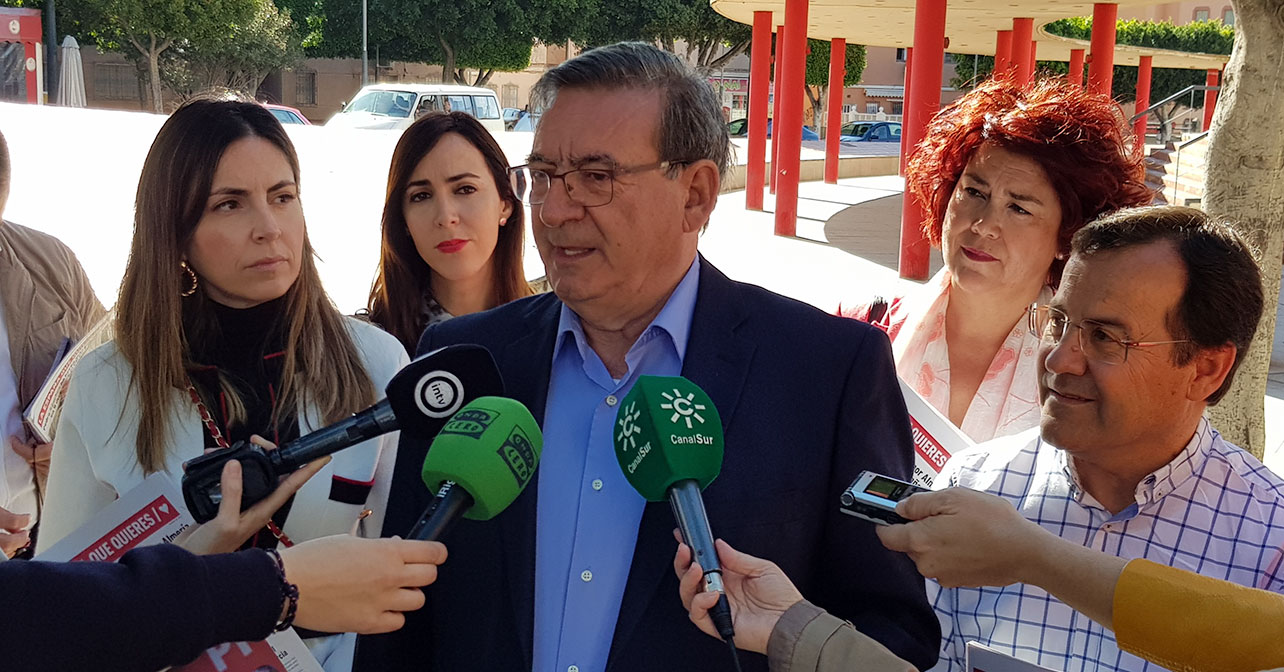 Declaraciones del candidato del PSOE de Almería al Senado, Fernando Martínez