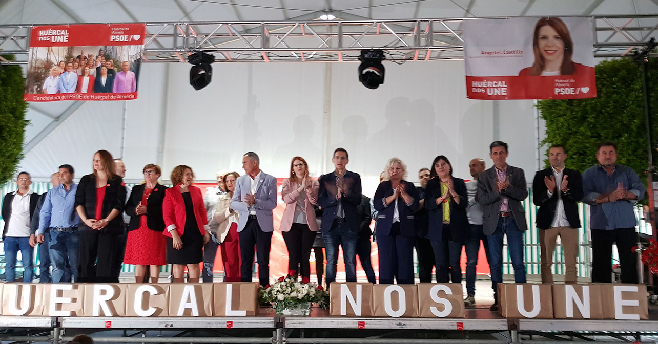 Acto de presentación de la candidatura del PSOE de Huércal de Almería a las Elecciones Municipales del 26 de mayo