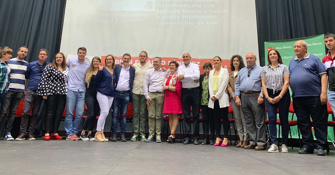 Presentación de la candidatura del PSOE De Vélez Blanco para las Elecciones Municipales 2019