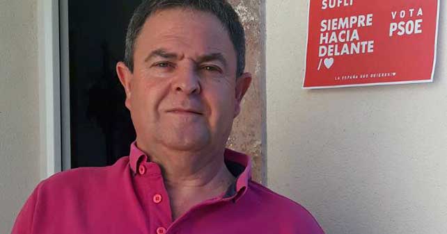 El candidato del PSOE para la alcaldía de Suflí, Juan Cuevas