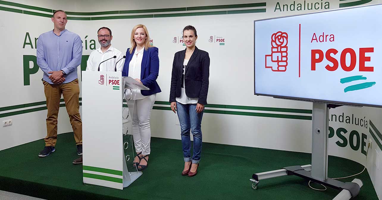 Rueda de prensa del PSOE de Adra