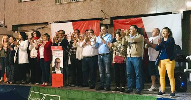 Acto de cierre de campaña del PSOE de Roquetas de Mar