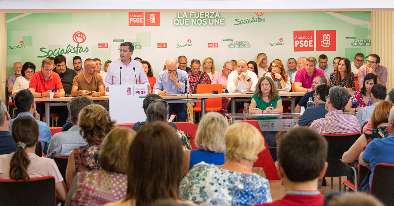 Intervención de Sánchez Teruel en el Comité Provincial del PSOE de Almería