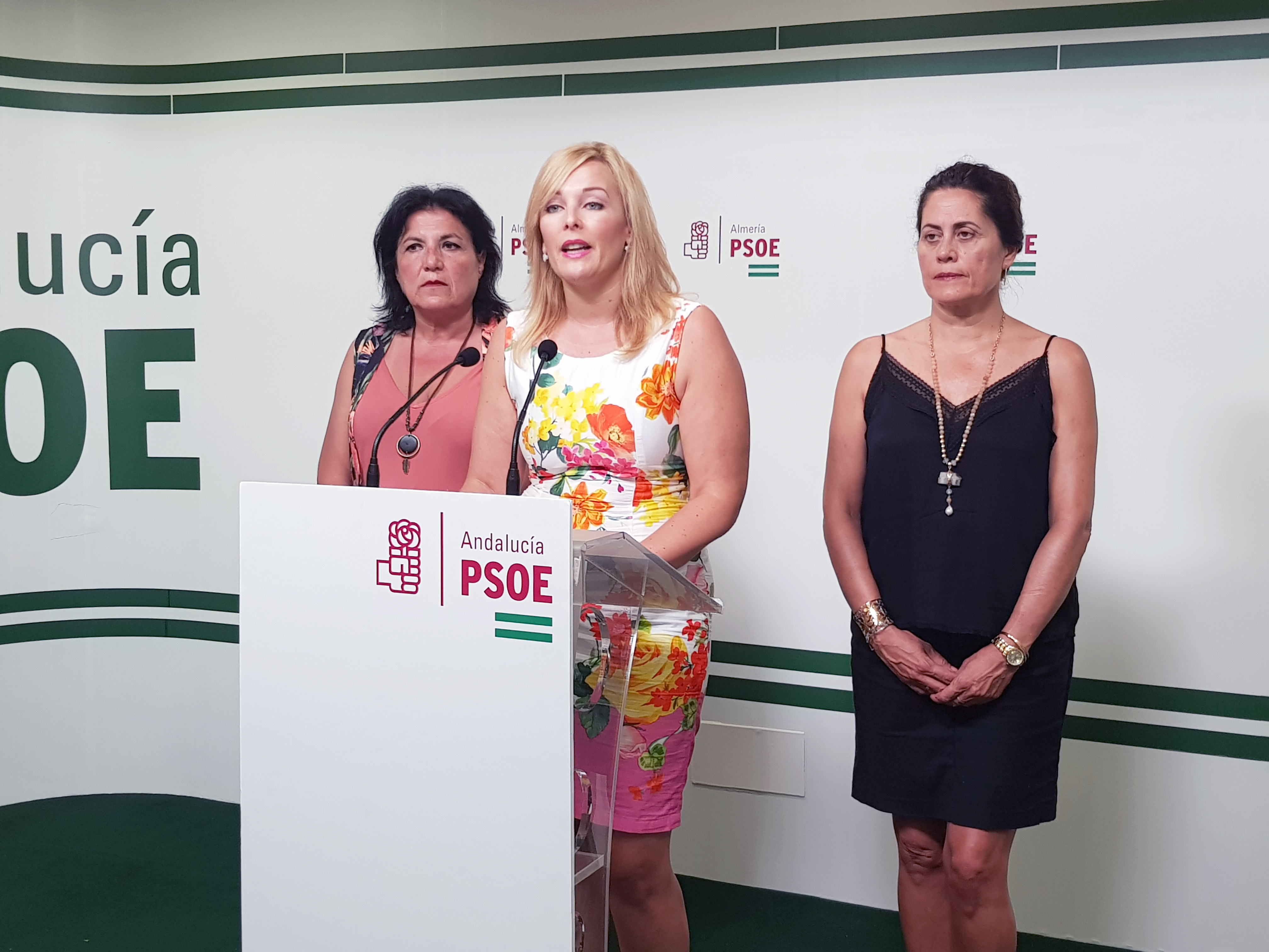 María Gonzalez Teresa Piqueras y Carmen Aguilar hoy en rueda de prensa