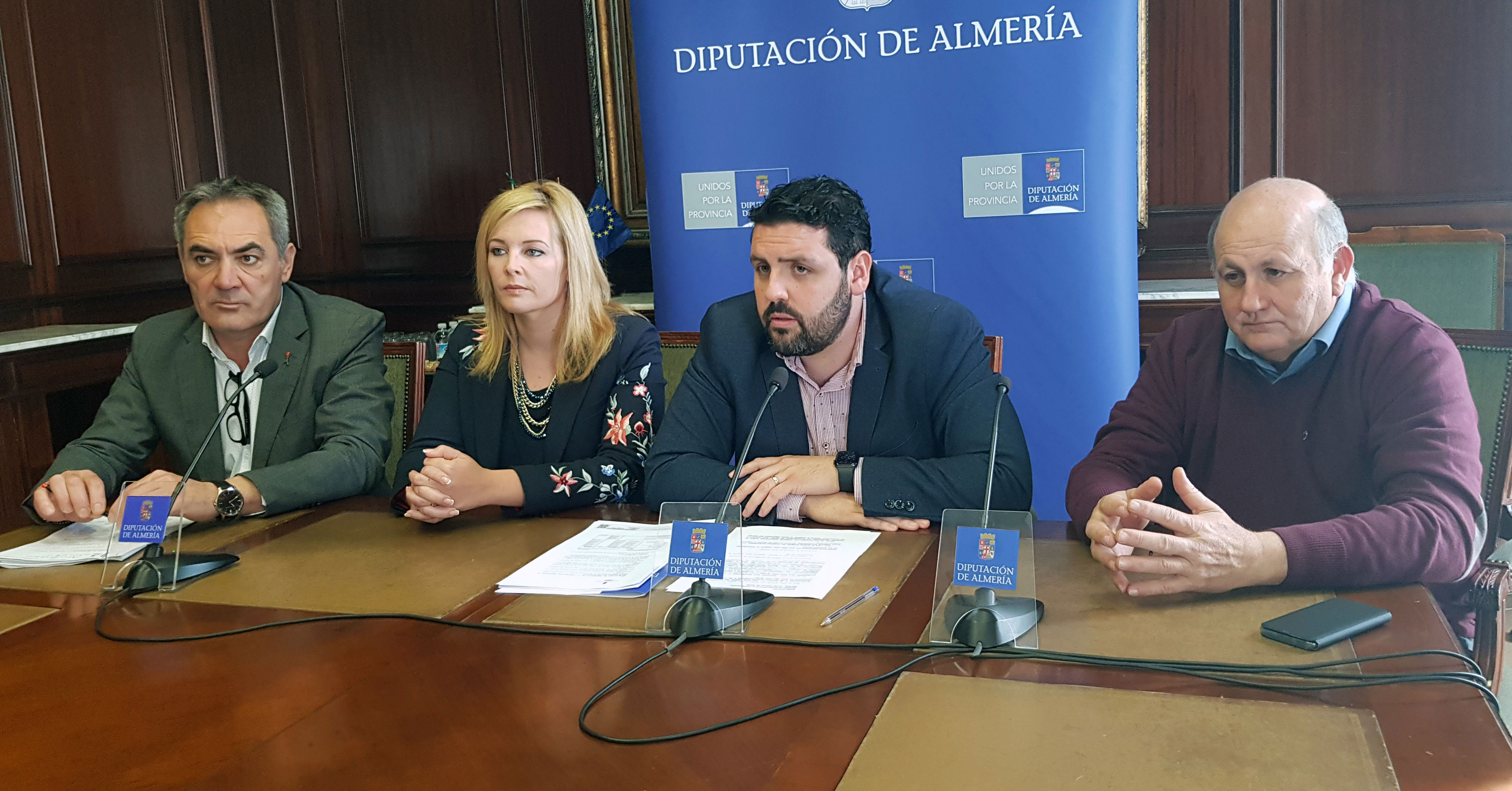 PSOE Diputación Marcelo López, Teresa Piqueras, Juan Manuel Ruiz y Antonio Gutiérrez
