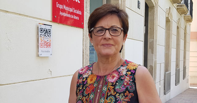 Adriana Valverde, portavoz del PSOE en el Ayuntamiento de Almería